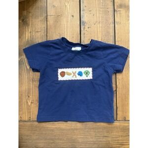 Busy Bees Smock Shirt Ball Hotdog Bat Size 18 M